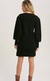 Puff Sleeve Sweater Dress