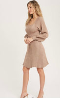 Square Neck Sweater Dress