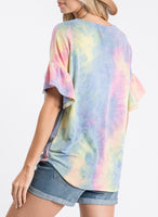 Tie Dye CrissCross Top