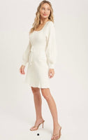 Square Neck Sweater Dress